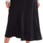 Satin A Line Midi Skirt