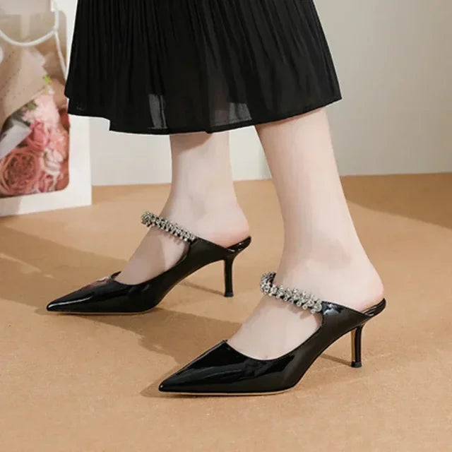 Patent leather pointed toe heels shop