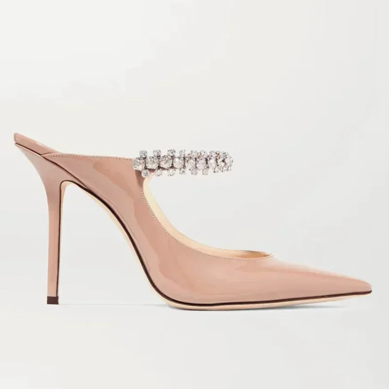 Pointed mules heels sales