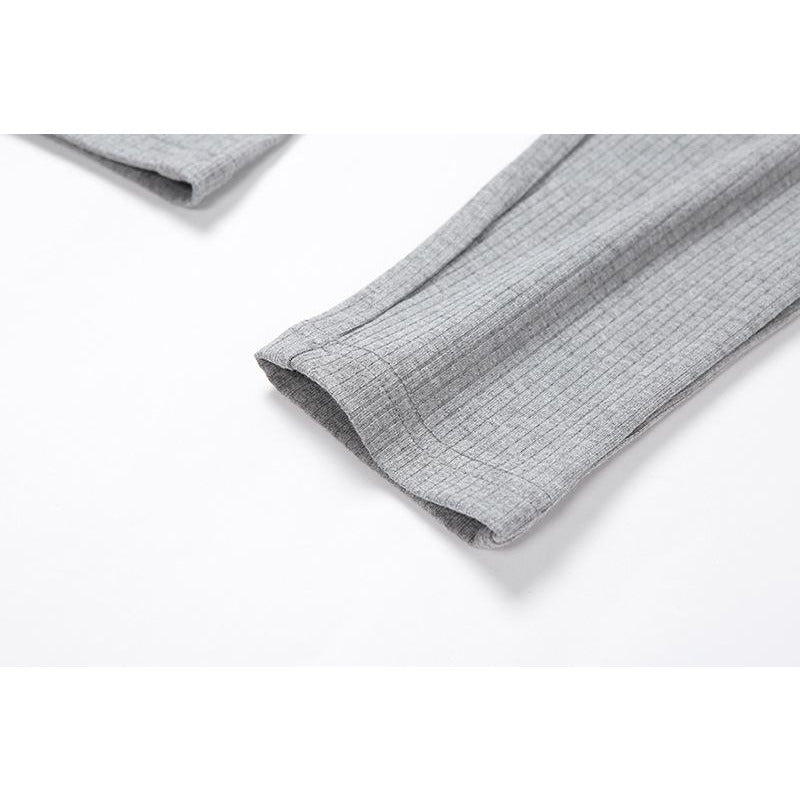 Grey Marl Backless Ribbed Strappy Jumpsuit